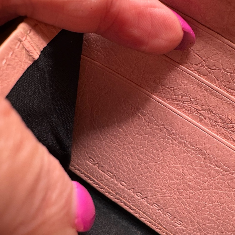 Vintage BALENCIAGA Long Wallet Leather Soft Pink - Picture 14 of 16